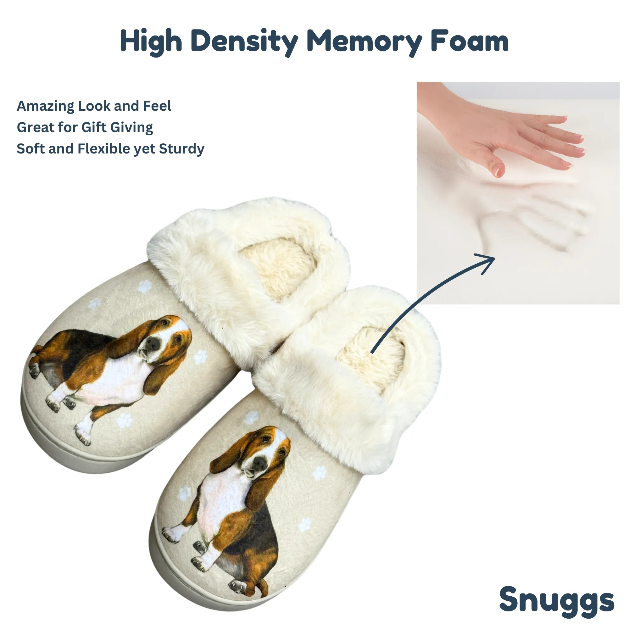 Basset Hound Snuggs Slipper