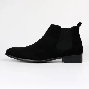 Crevton - Slanke Chelsea Boots Heren van Suède met Elastische Zijkanten