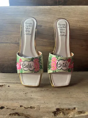 flamingo mint green boss bride