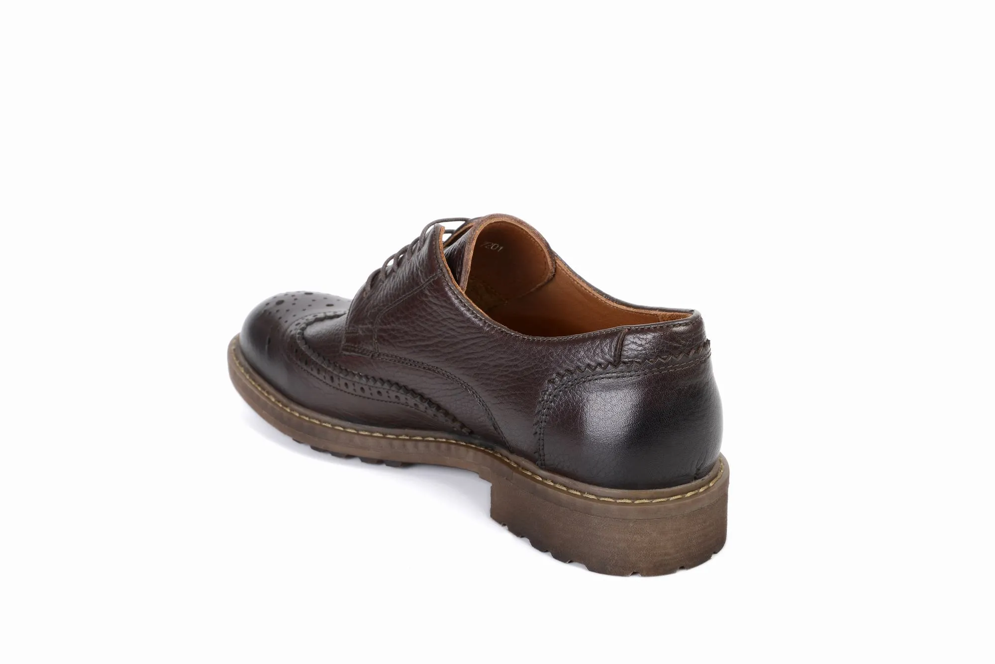 FOOT FEDERATION DERBY WINGTIP MENS SHOE BROWN