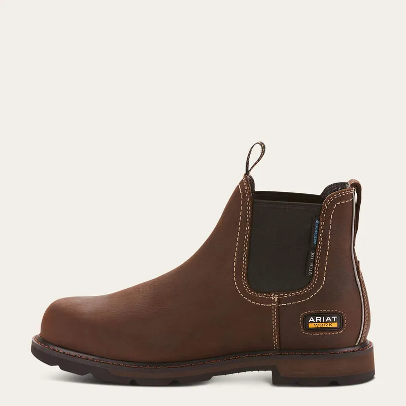 Groundbreaker Chelsea Waterproof Steel Toe Work Boot Style No. 10024983