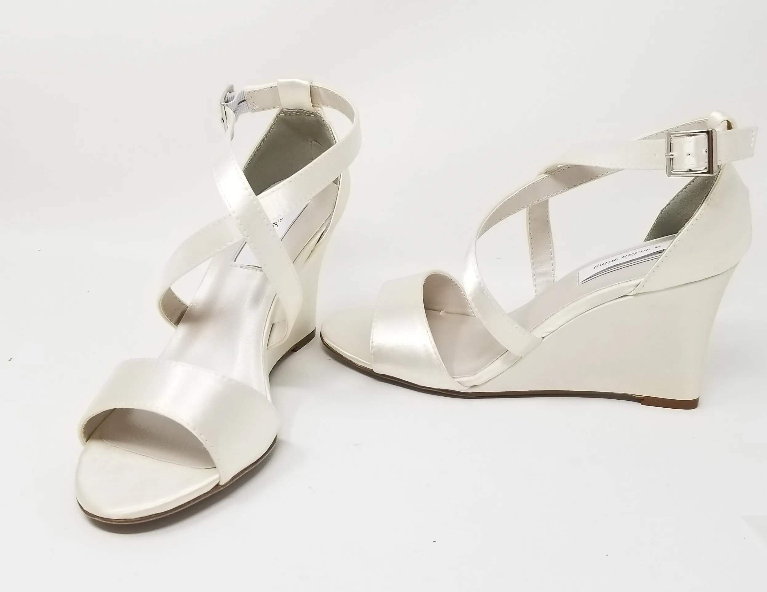 Ivory Wedges For Bride or Bridesmaids | Dyeable Shoes