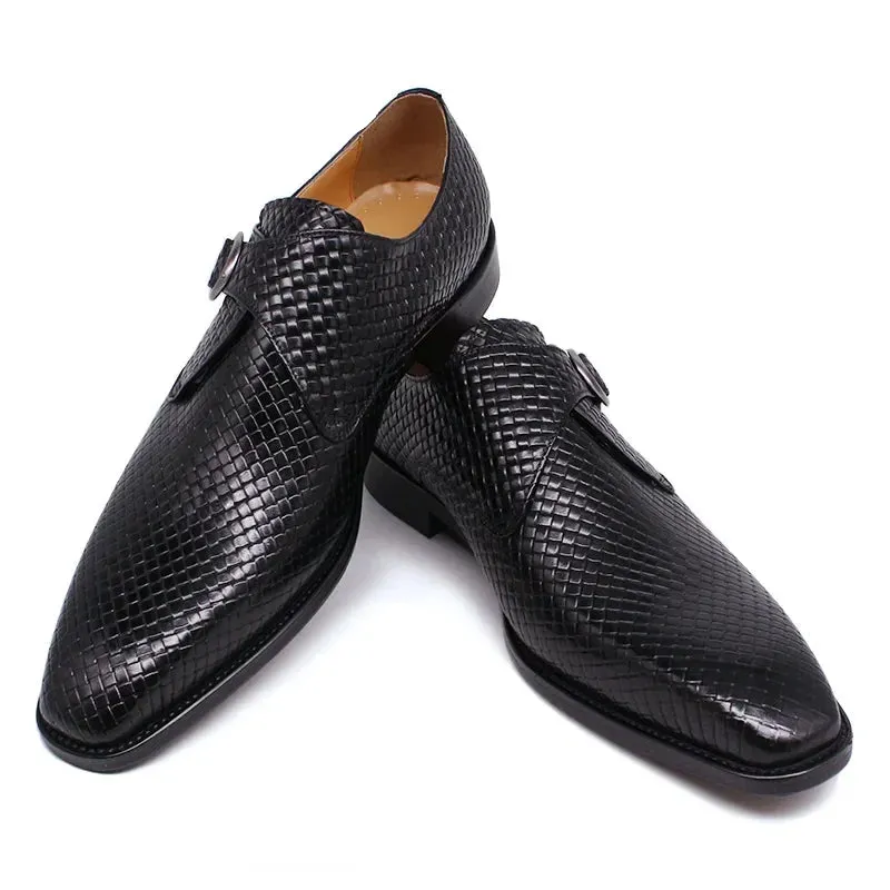 Mixed Colors Style Slip-On Monk Strap Shoes