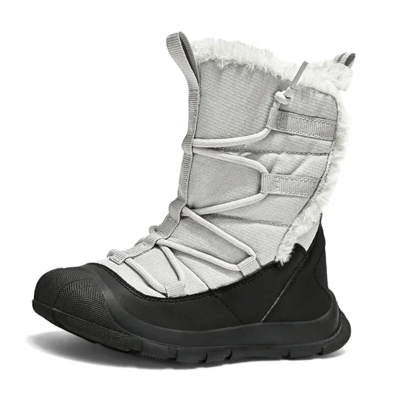 Plush Lace Up Snow Boots