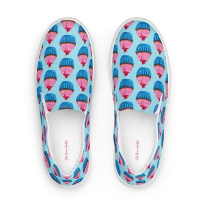 "Sweet Cupcake" (with cherry nipple) -Women’s slip-on canvas shoes