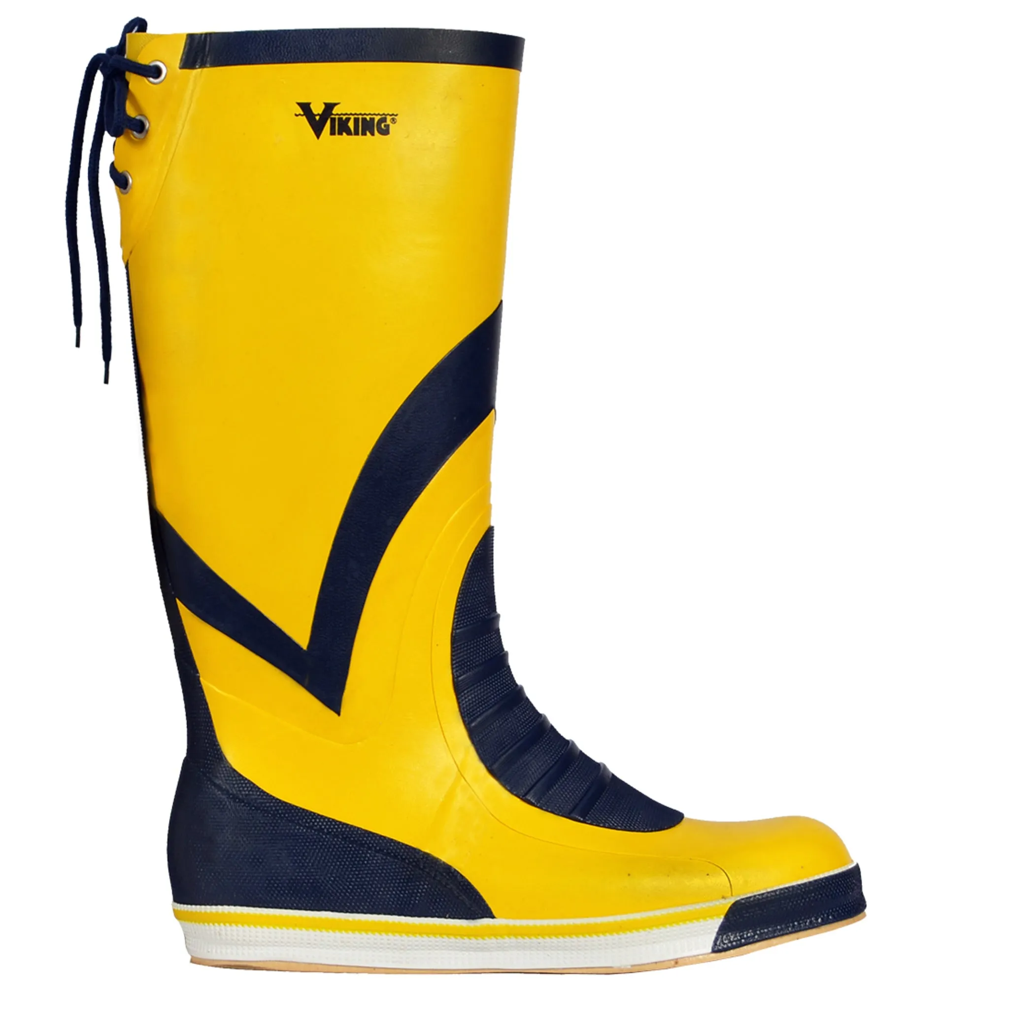 Viking® Mariner VW26 16” SBR Blended NR Rubber Boots – Slip-Resistant, Durable, Polyester Lining, Orthopedic Insole, Unisex Fit for Boating & Dock Work